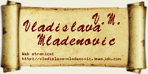 Vladislava Mladenović vizit kartica